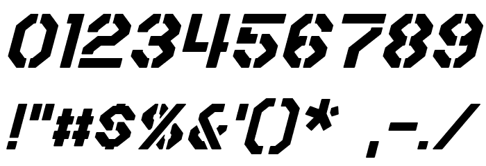 Iori Italic Font OTHER CHARS