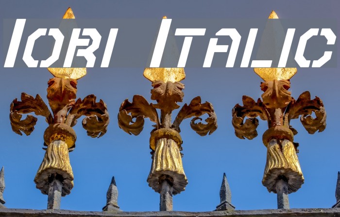 Iori Italic Font examples