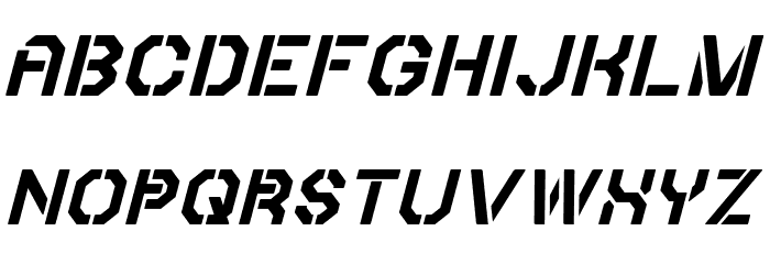 Iori Italic Font LOWERCASE