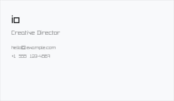 io Business Card