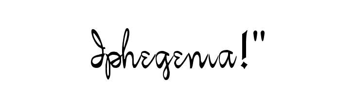 Iphegenia!` Font