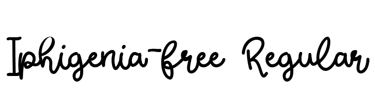 Iphigenia-free Regular  لخطوط تنزيل