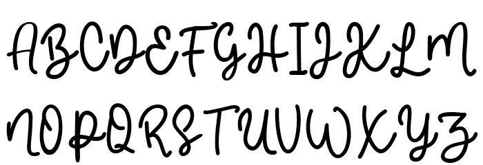 Iphigenia-free Regular Font UPPERCASE