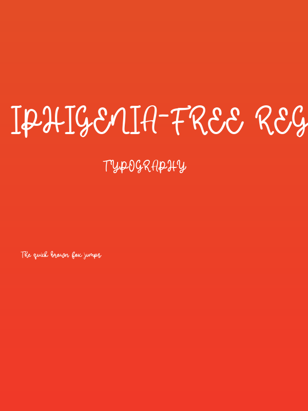 Iphigenia-free Regular Poster