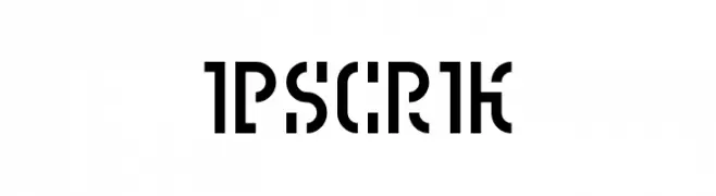Ipscrik  フリーフォントのダウンロード