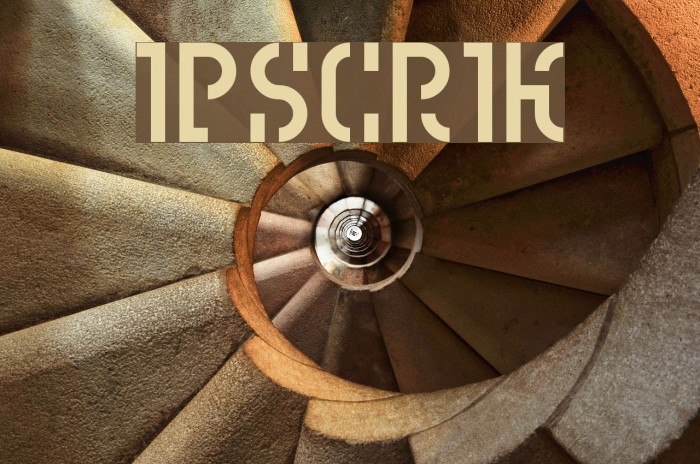 Ipscrik Font examples