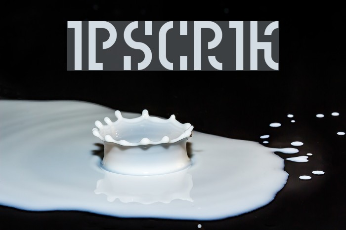 Ipscrik Font examples