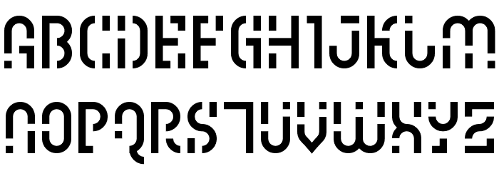 Ipscrik Font LOWERCASE