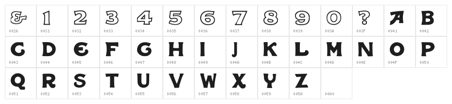 Iqbal Camel Regular Character Map