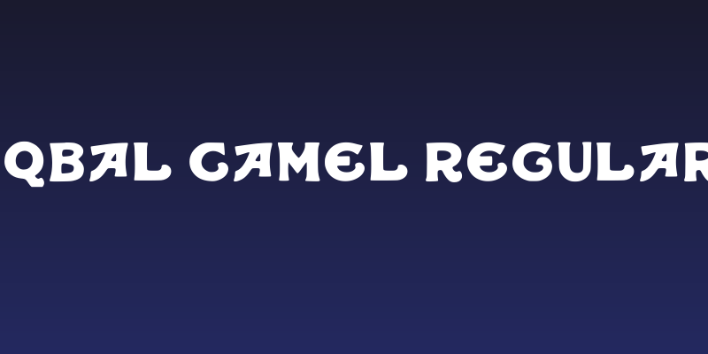 Iqbal Camel Regular Social Header