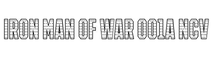 IRON MAN OF WAR 001A NCV Font