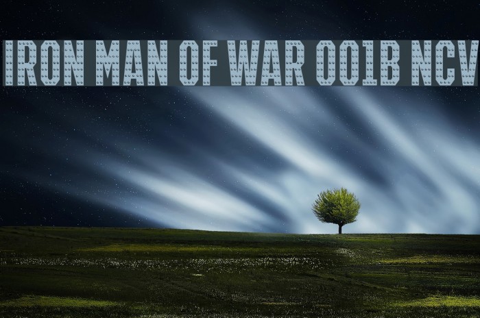 IRON MAN OF WAR 001B NCV Font examples