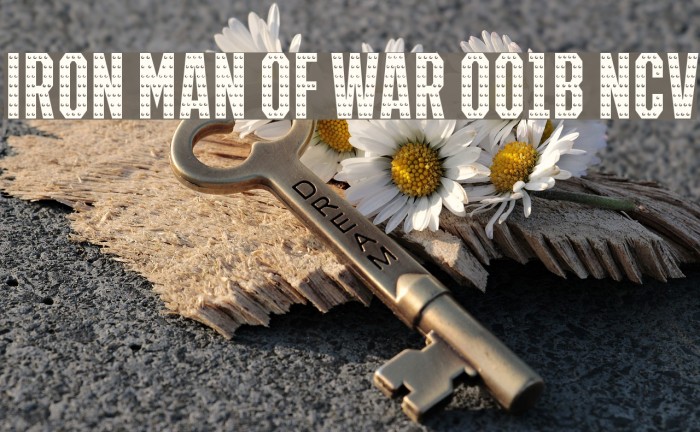 IRON MAN OF WAR 001B NCV Font examples