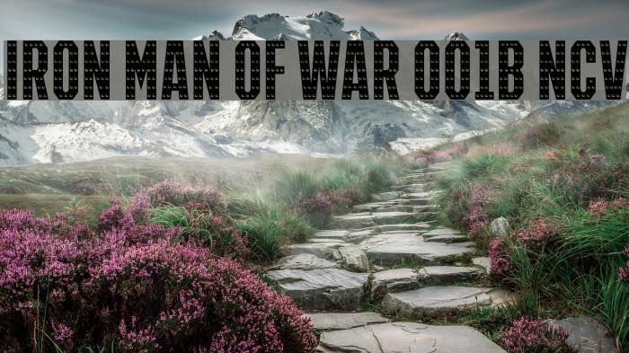 IRON MAN OF WAR 001B NCV Font examples