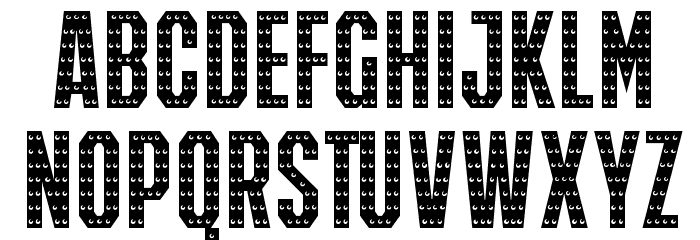 IRON MAN OF WAR 001B NCV Font LOWERCASE