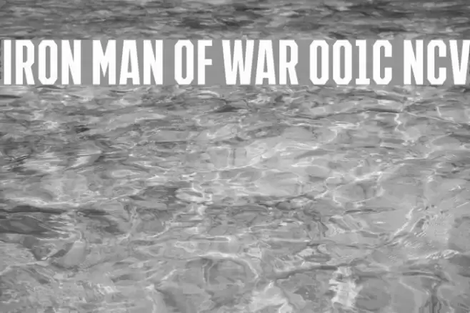 IRON MAN OF WAR 001C NCV Font examples