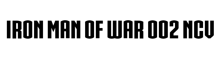 IRON MAN OF WAR 002 NCV Font