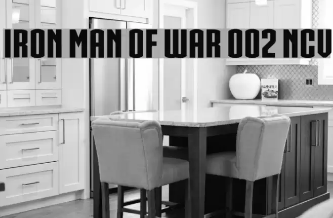 IRON MAN OF WAR 002 NCV Font examples