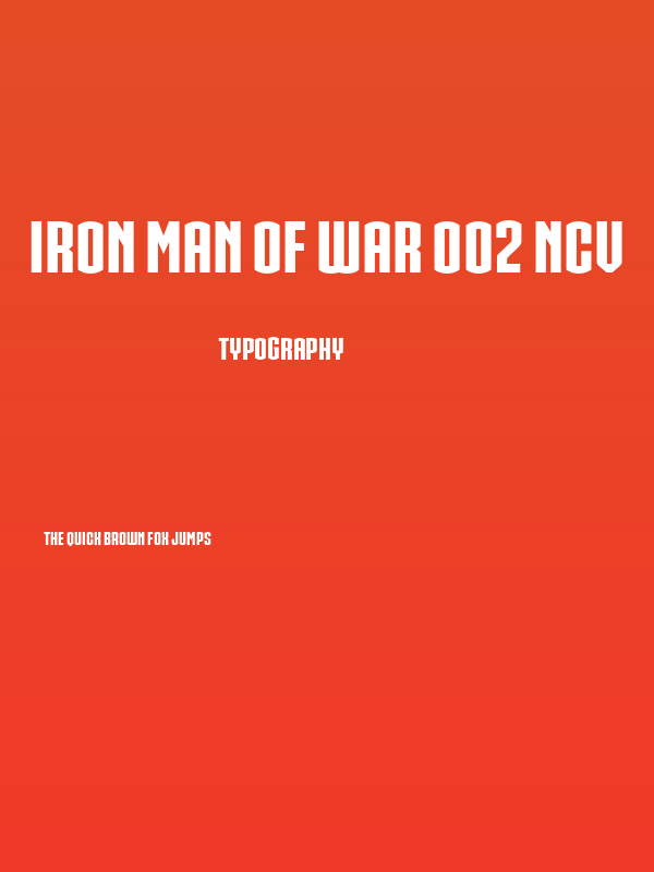 IRON MAN OF WAR 002 NCV Poster