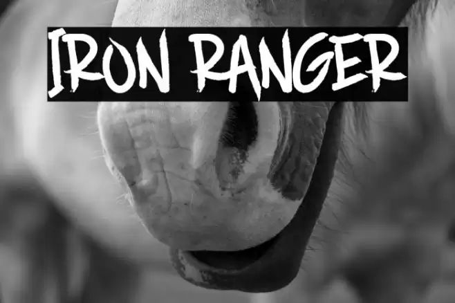IRON RANGER Font examples