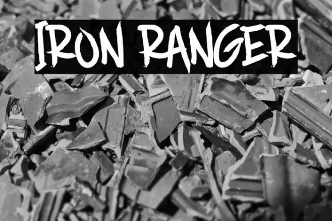 IRON RANGER Font examples