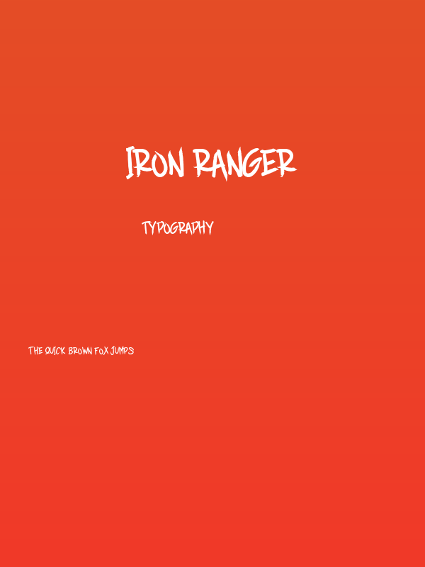 IRON RANGER Poster