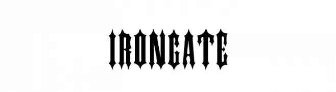 IRONGATE  baixar fontes gratis