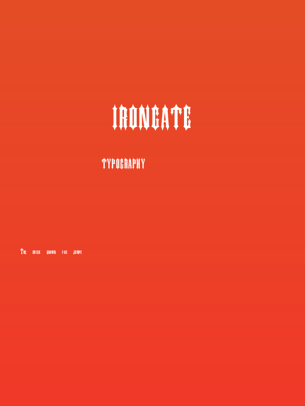 IRONGATE Poster