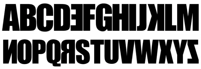 IRR3V3RSIBL3 Schriftart Groß