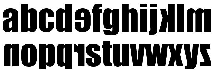 IRR3V3RSIBL3 Font LOWERCASE