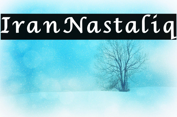 IranNastaliq Fonte examples