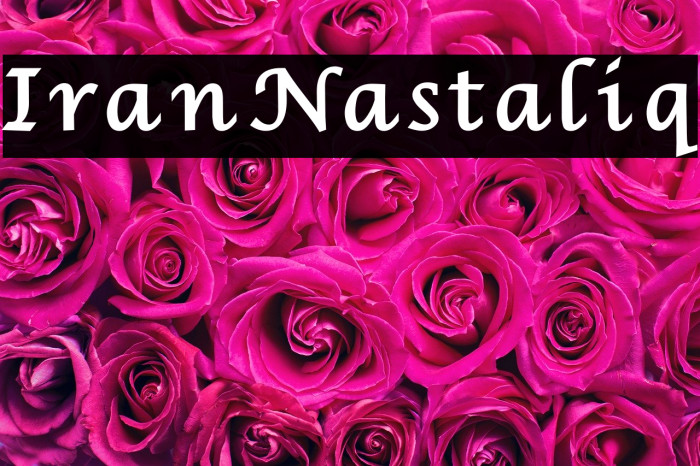 IranNastaliq Fonte examples