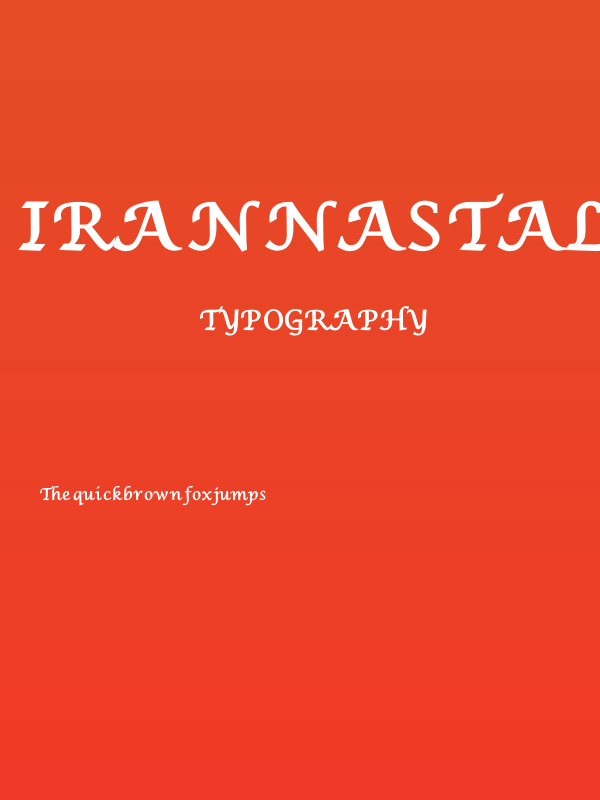 IranNastaliq Poster