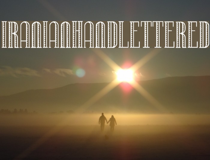 IranianHandLettered Schriftart examples