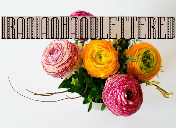 IranianHandLettered Schriftart examples