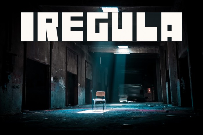 Iregula Font examples