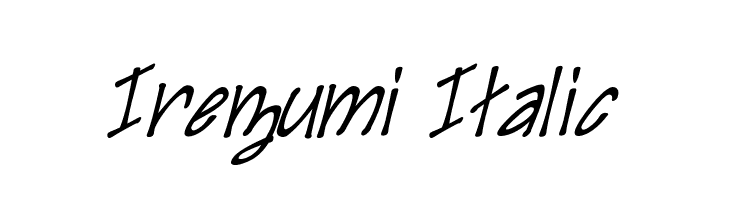 Irezumi Italic Fonte