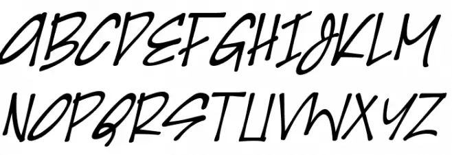 Irezumi Italic Fonte MAIÚSCULAS