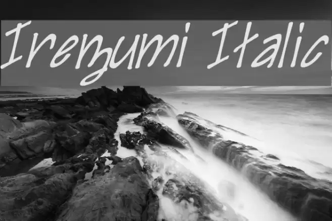 Irezumi Italic Font examples