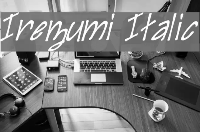 Irezumi Italic Font examples