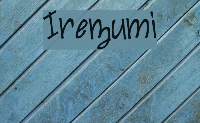 Irezumi Font examples