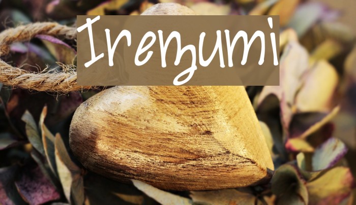 Irezumi Font examples