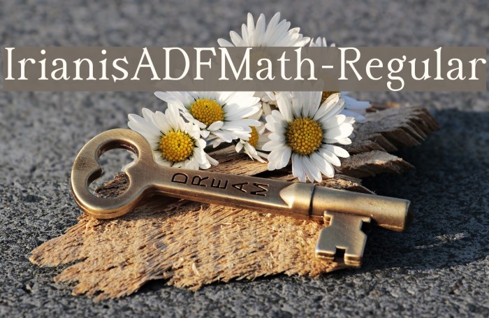 IrianisADFMath-Regular Font examples