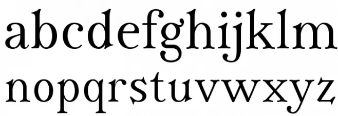 IrianisADFMath-Regular Schriftart Kleinbuchstaben