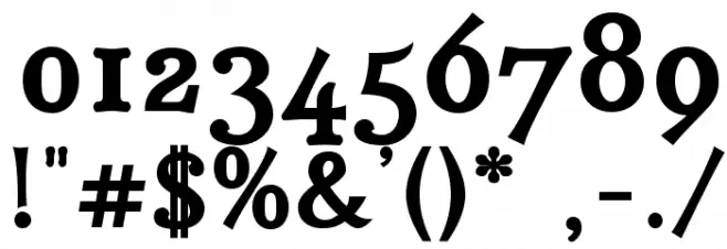 IrianisADFStd-Bold Font OTHER CHARS