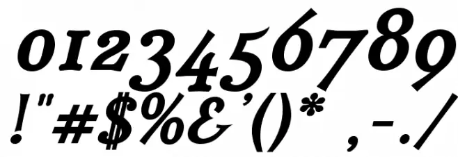 IrianisADFStd-BoldItalic Font OTHER CHARS