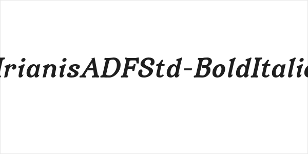IrianisADFStd-BoldItalic Logo