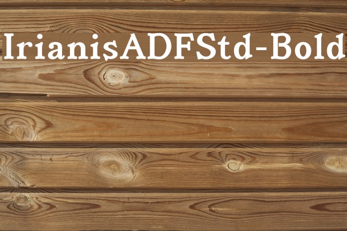 IrianisADFStd-Bold Example 2