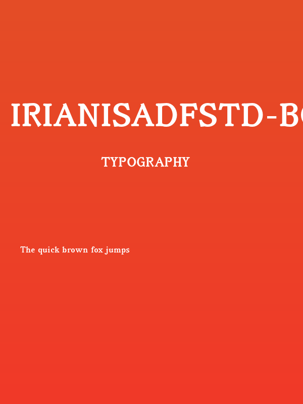 IrianisADFStd-Bold Poster