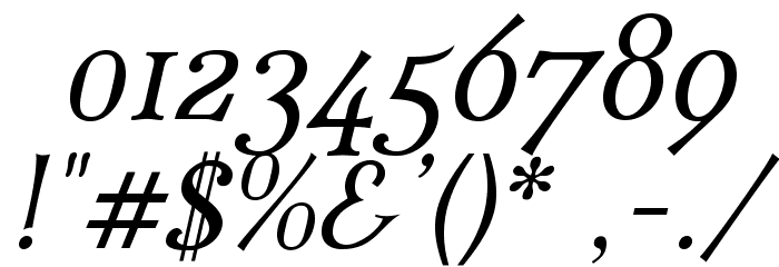IrianisADFStd-Italic Font OTHER CHARS